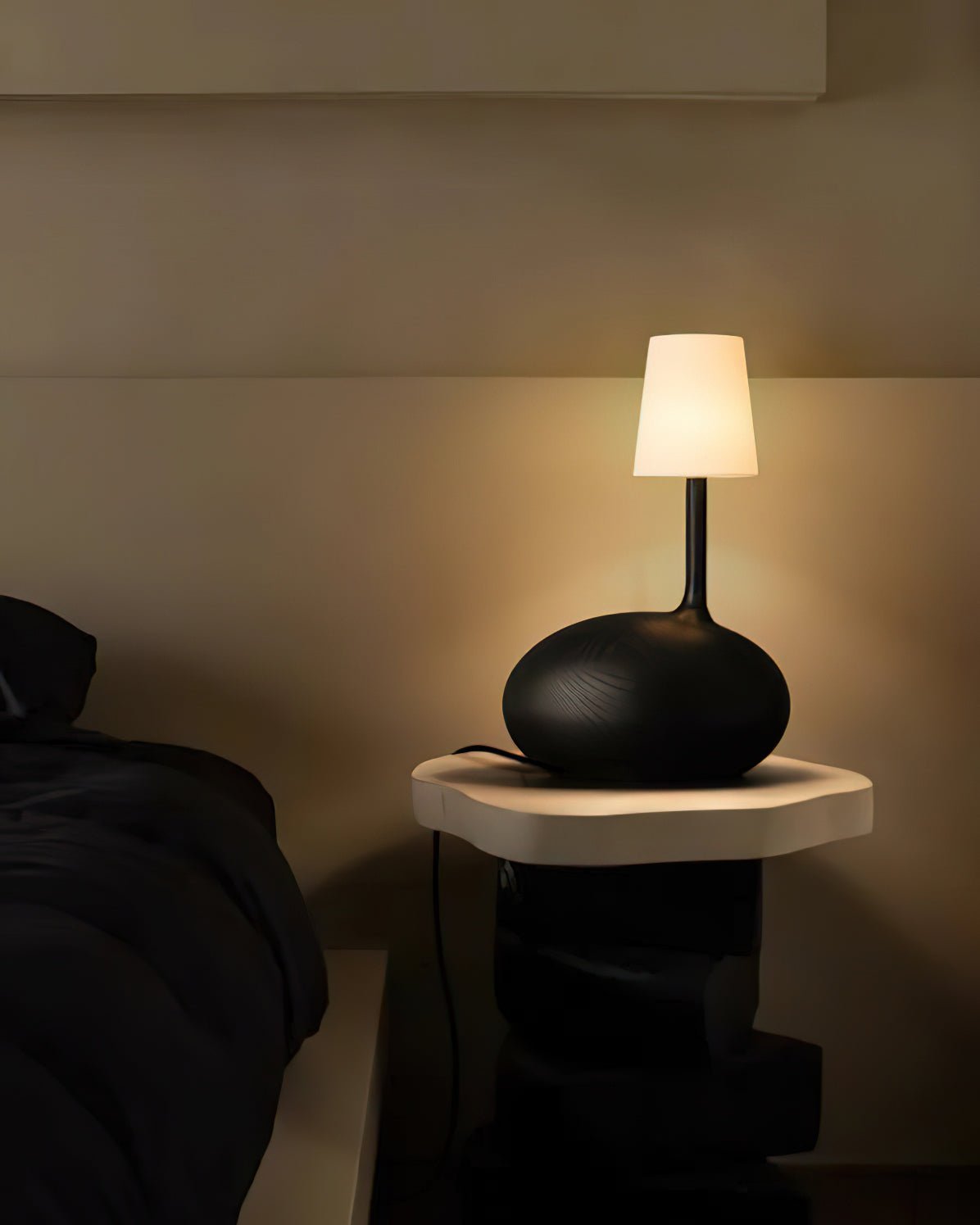 Brixten Wood Fabric Table Lamp