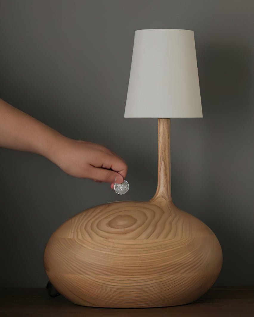 Brixten Wood Fabric Table Lamp
