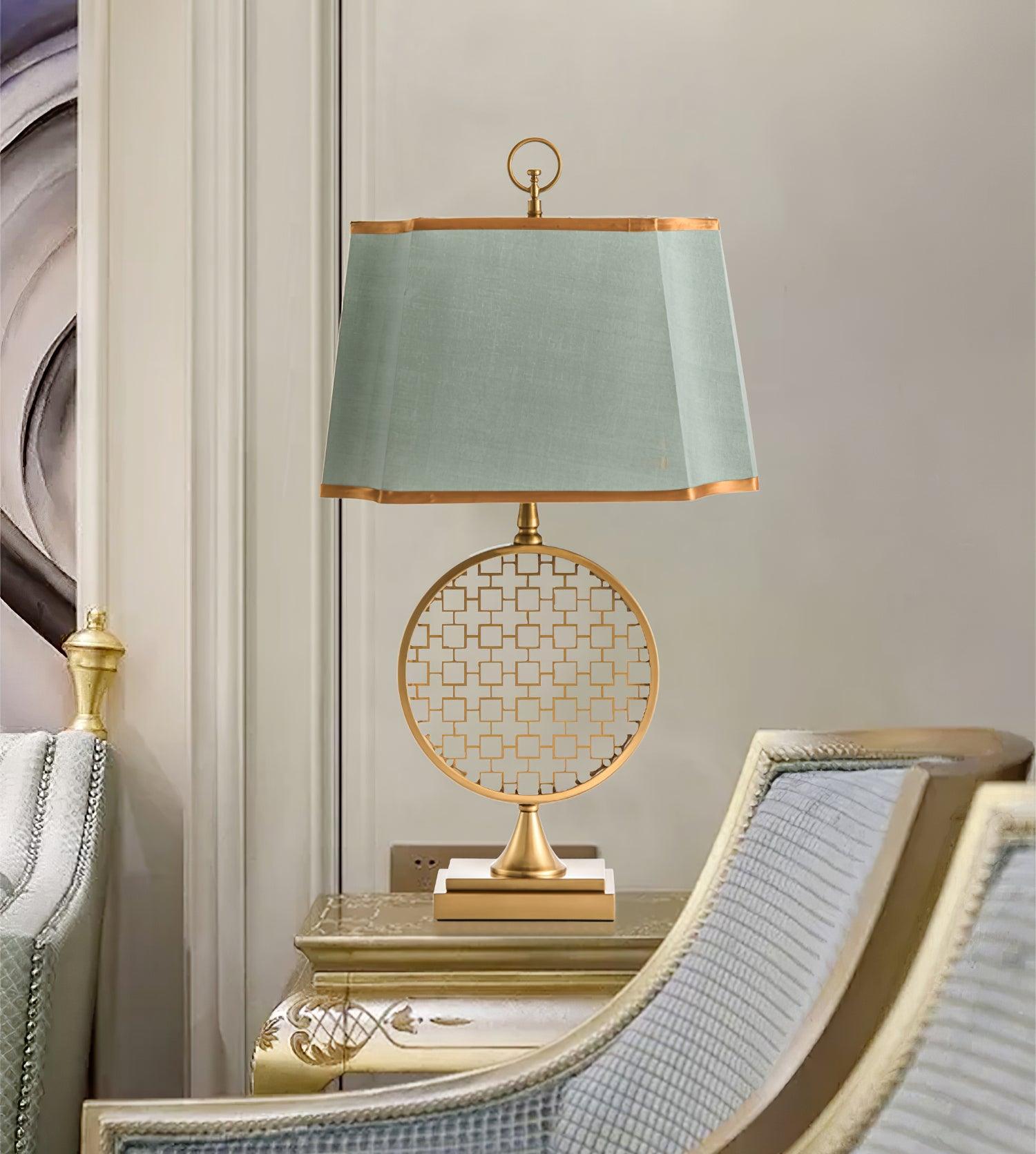 Lineine Fabric Glam Table Lamp