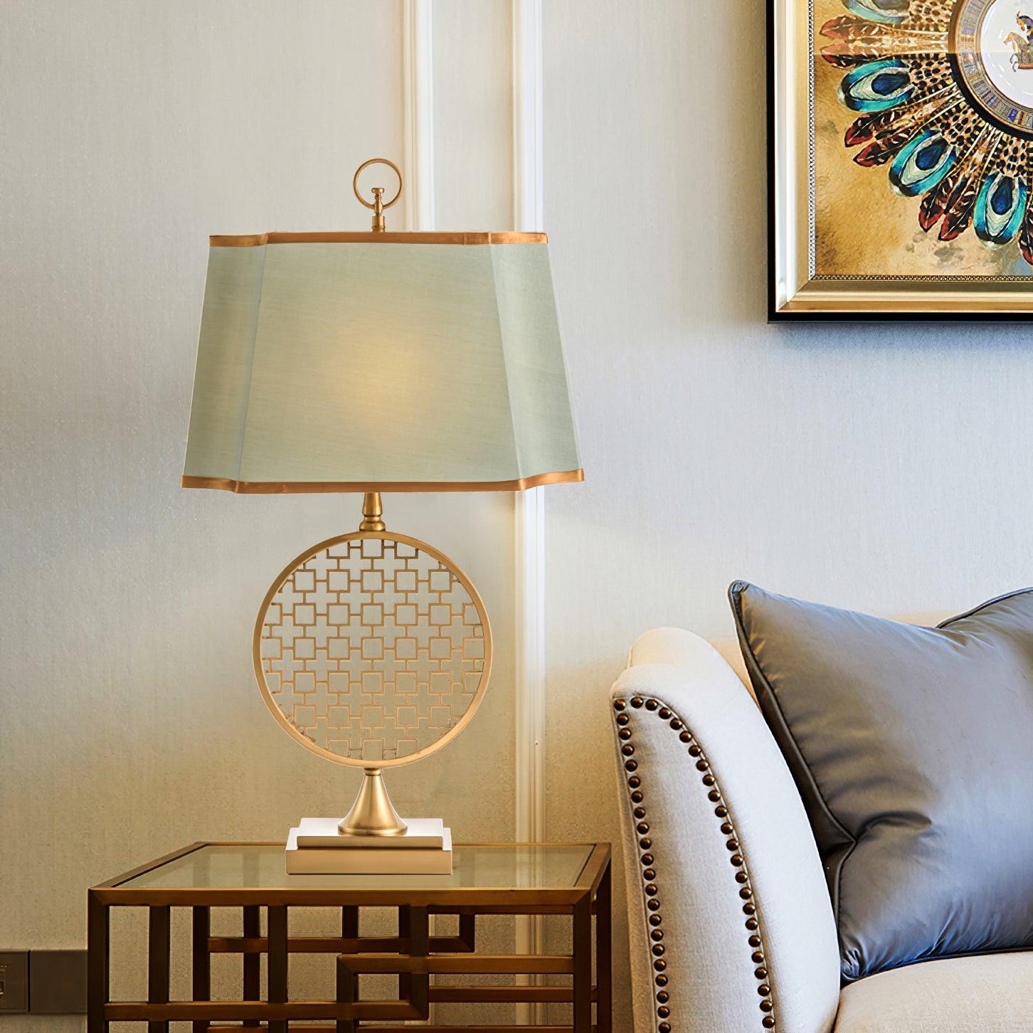 Lineine Fabric Glam Table Lamp