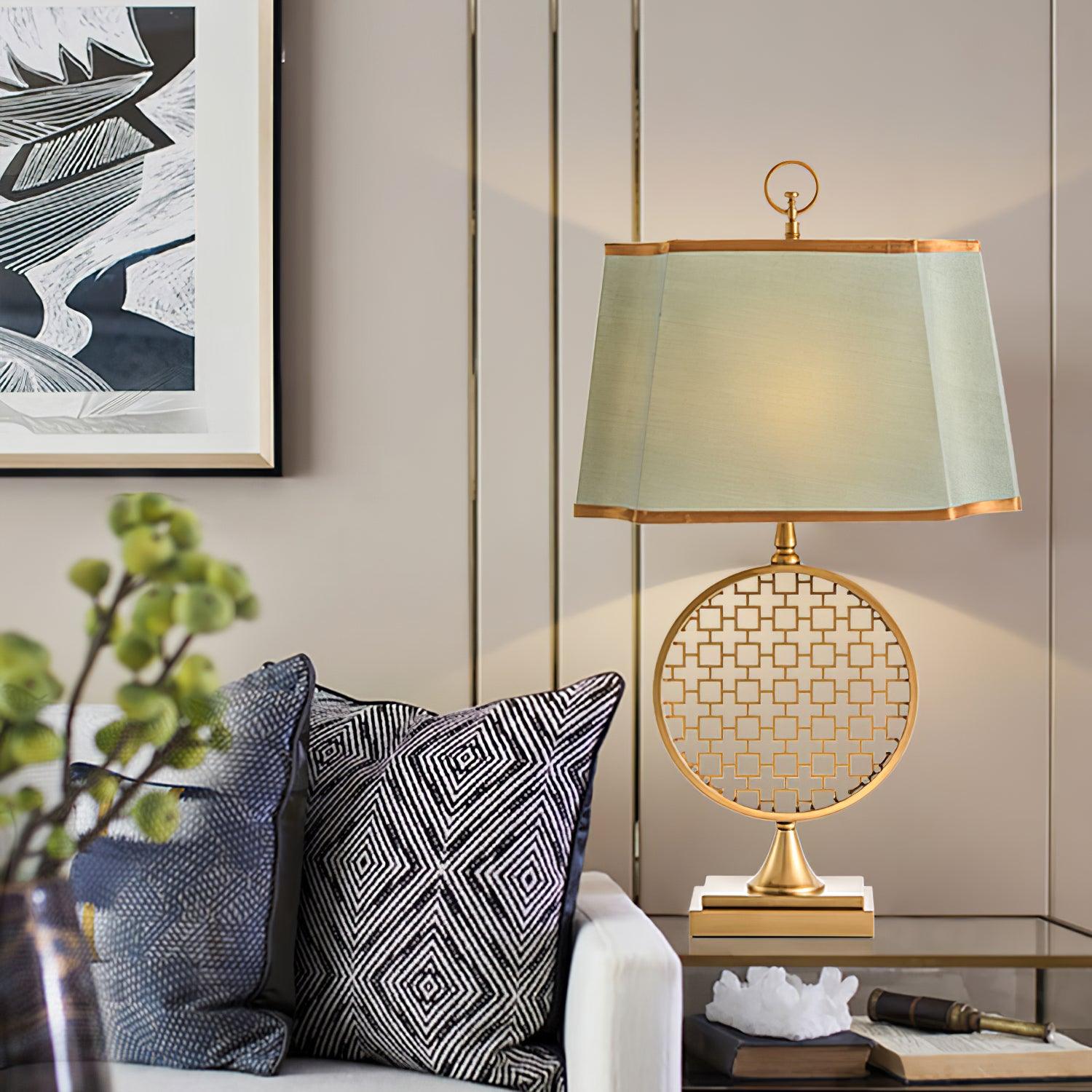 Lineine Fabric Glam Table Lamp