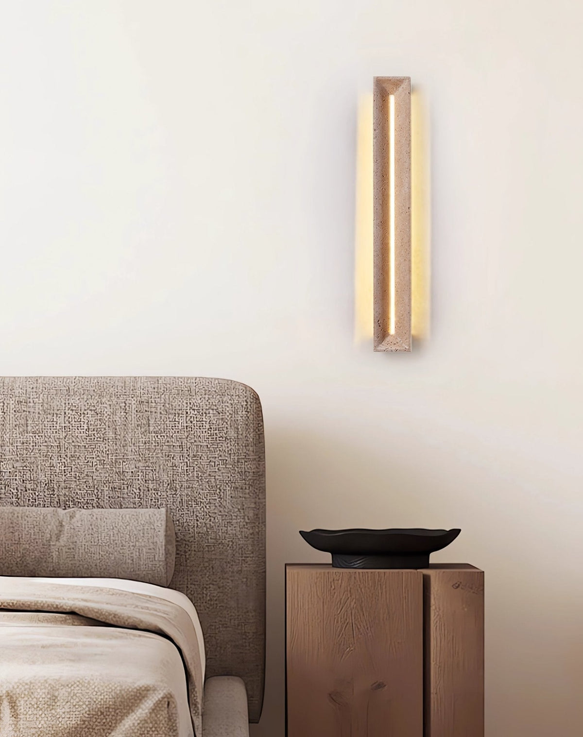 Dfi Minimalist Travertine Wall Light