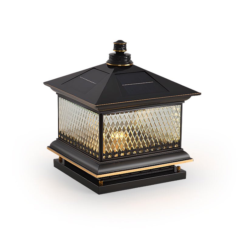 Evelor Classic Diamond Solar Post Outdoor Light