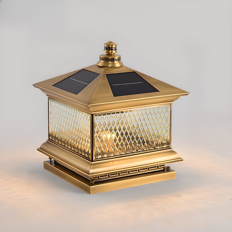 Evelor Classic Diamond Solar Post Outdoor Light
