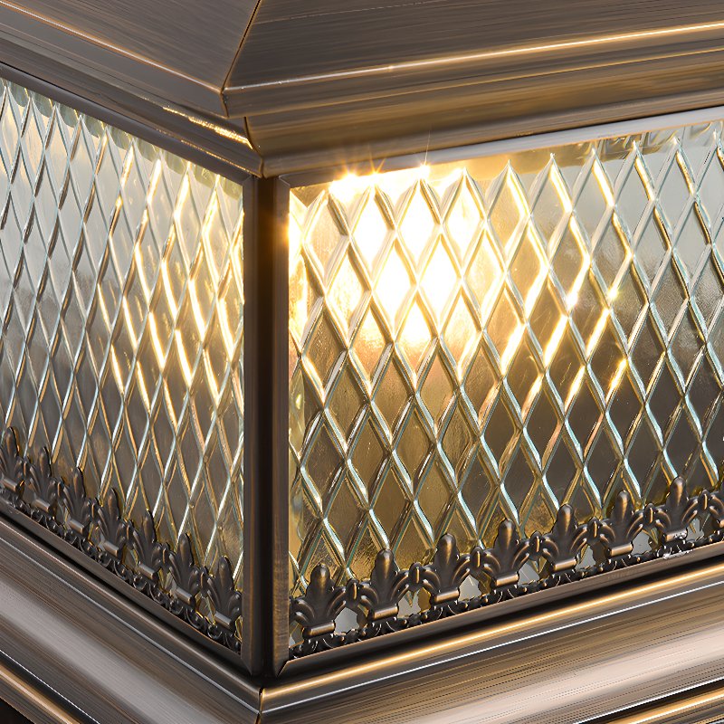 Evelor Classic Diamond Solar Post Outdoor Light