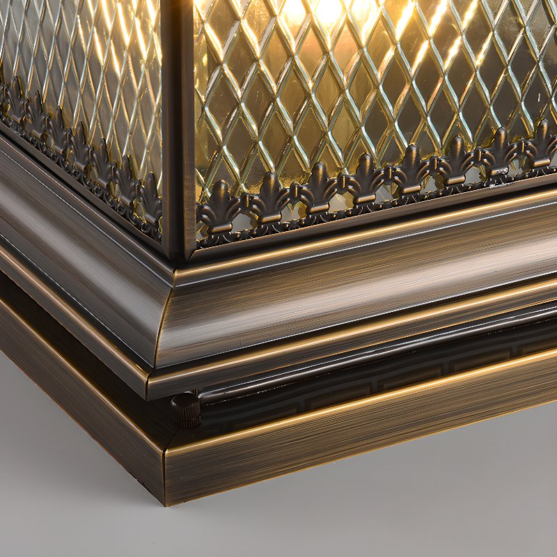 Evelor Classic Diamond Solar Post Outdoor Light