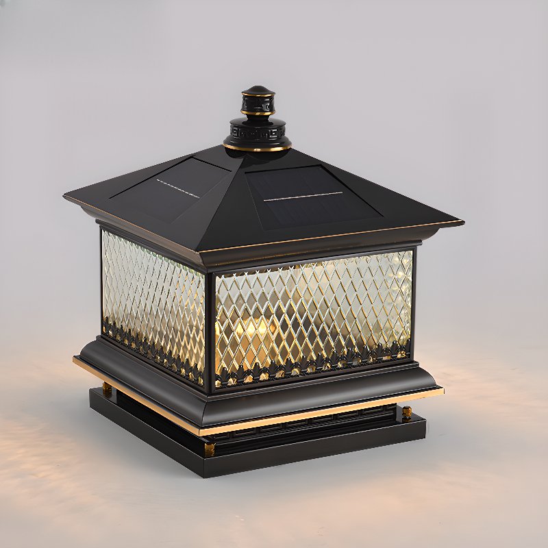 Evelor Classic Diamond Solar Post Outdoor Light