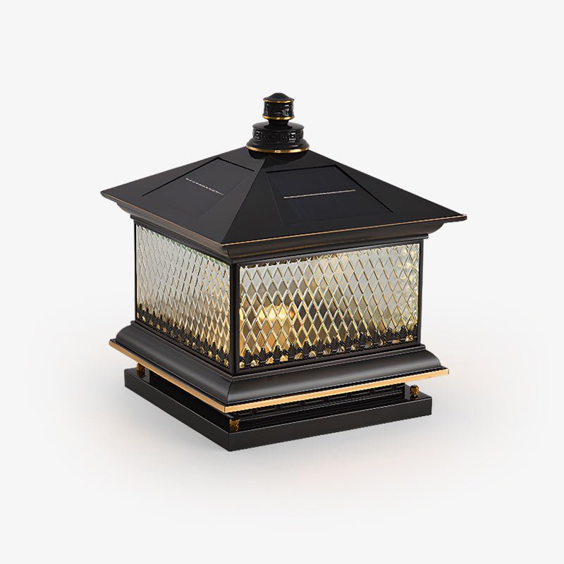 Evelor Classic Diamond Solar Post Outdoor Light