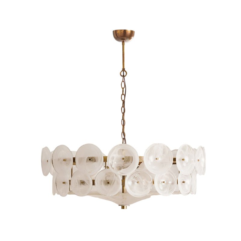 Eirinena Chandelier Murano Glass Disc Vintage