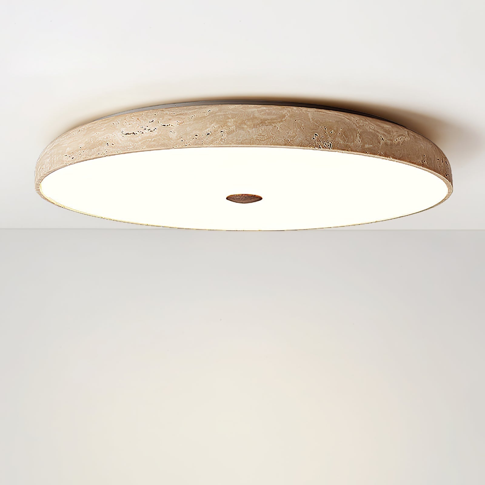 Orzoror Minimalist Travertine Ceiling Light