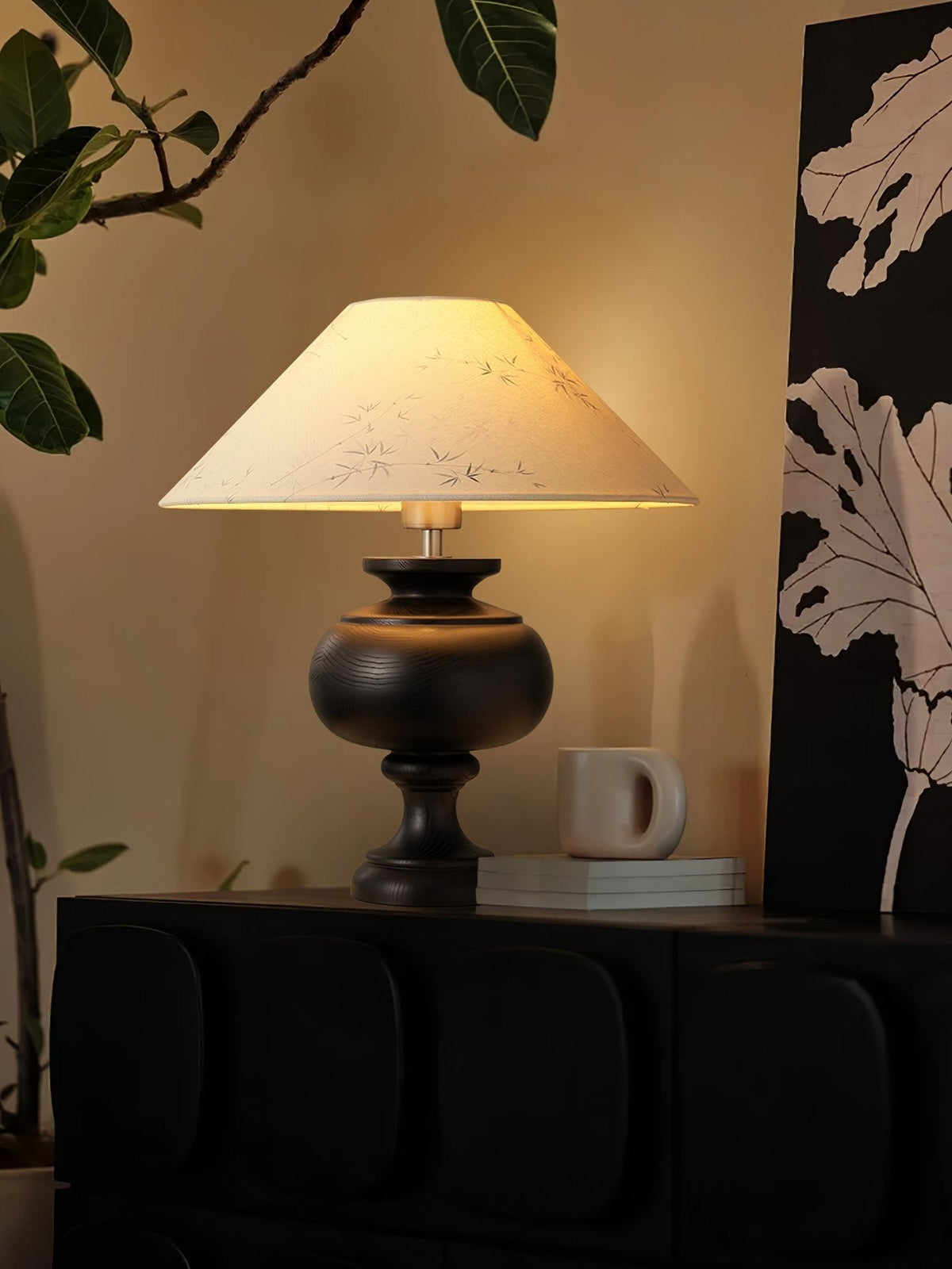 Culiril Oriental Fabric Table Lamp