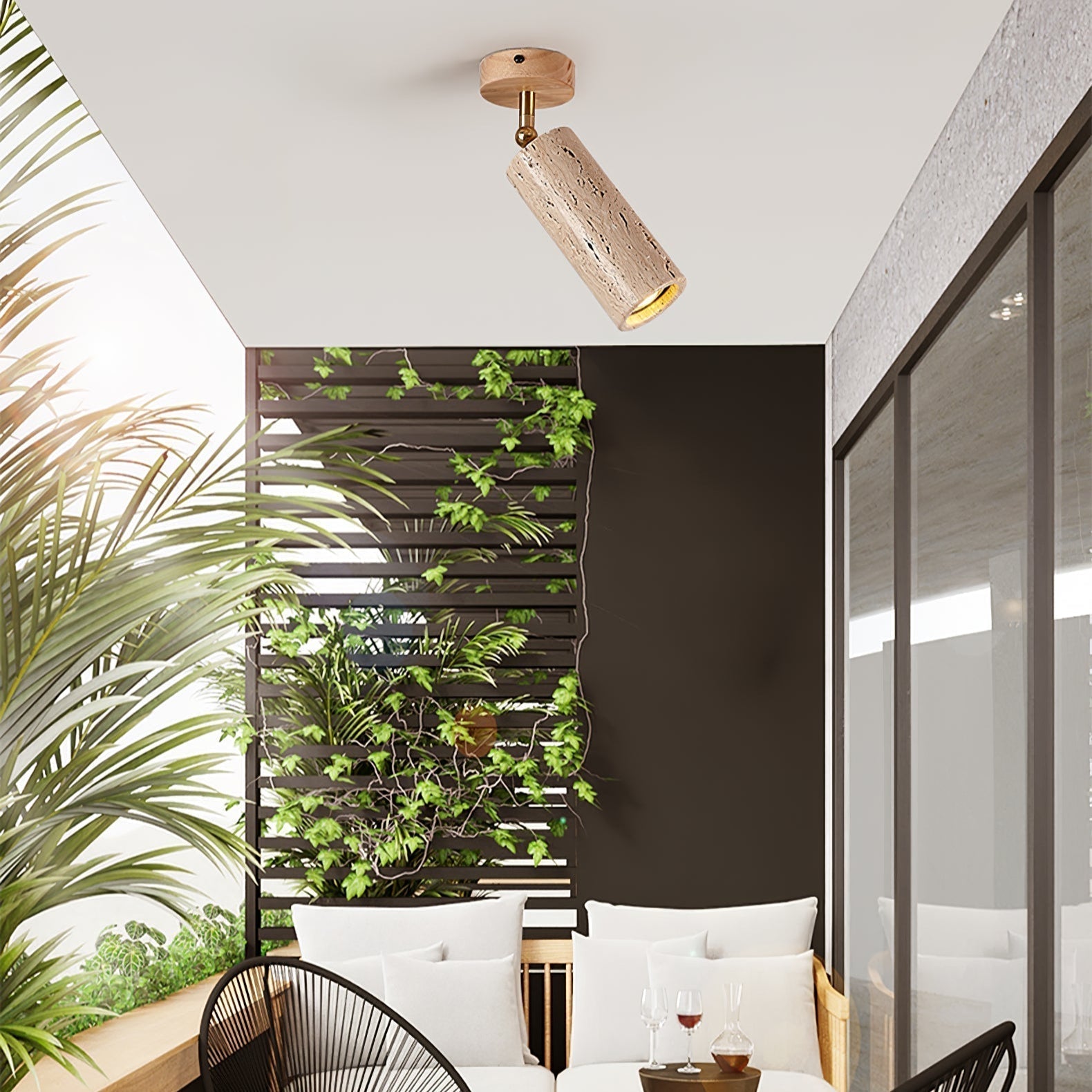 Mycaran Travertine Pendant Light