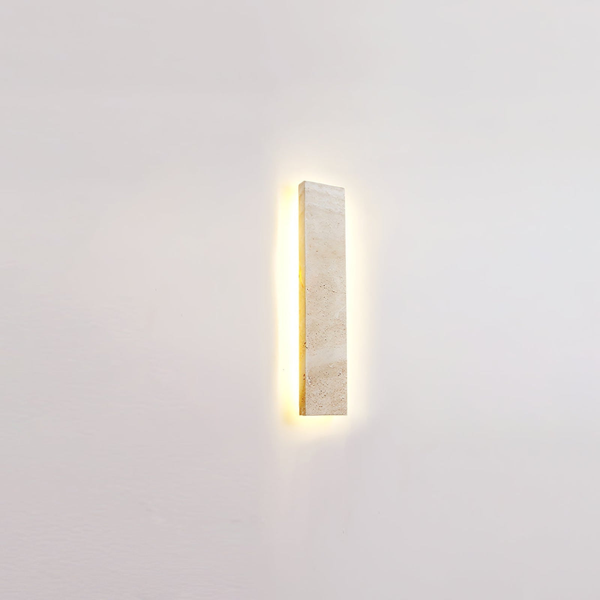 Tavoelia Slim Rectangle Travertine Linear Wall Light