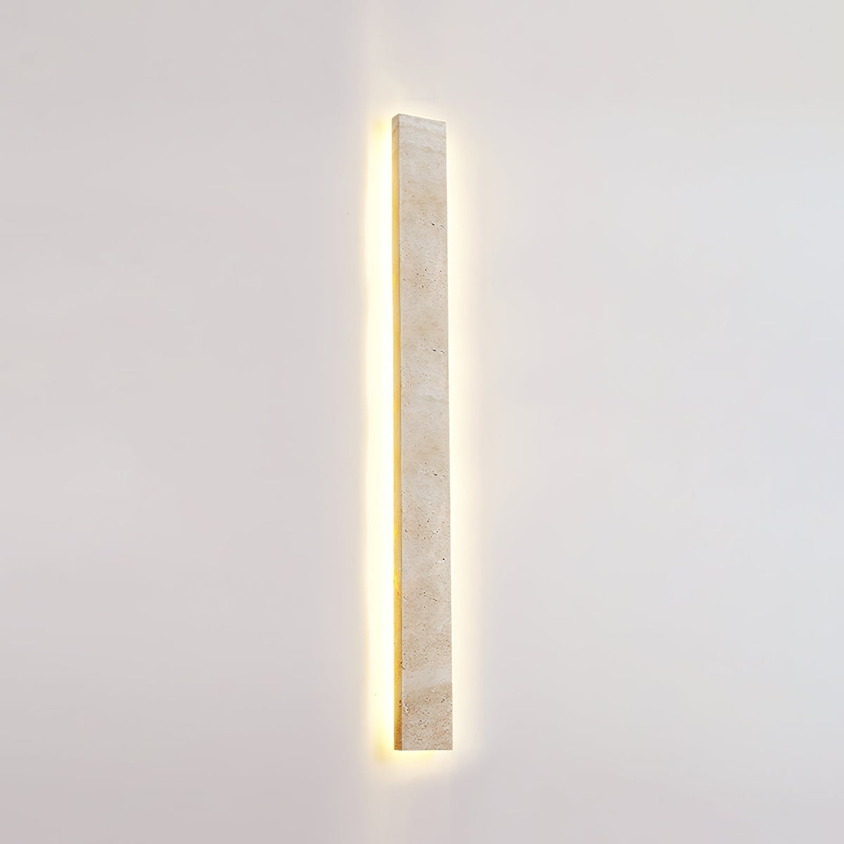 Tavoelia Slim Rectangle Travertine Linear Wall Light