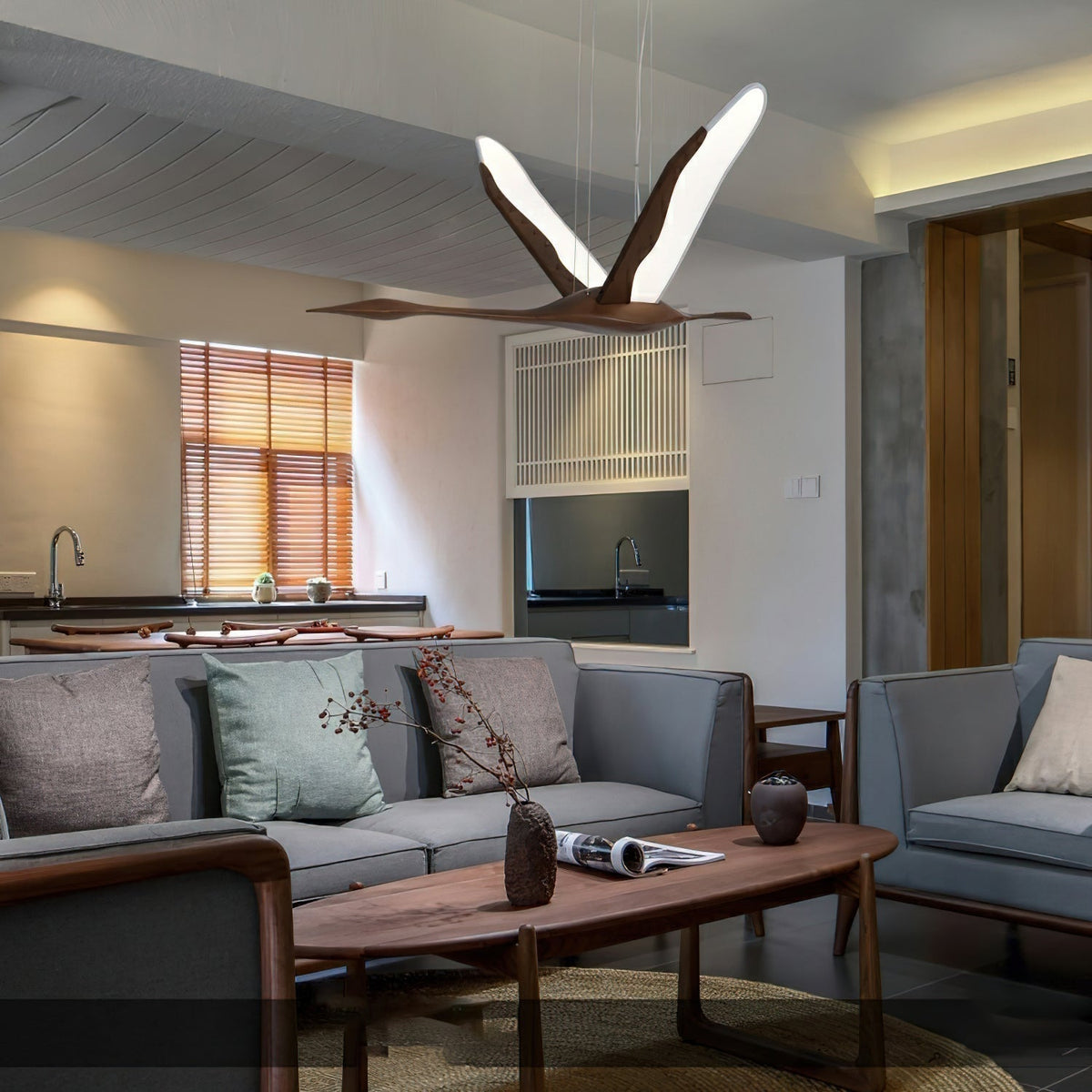 Syloine Modern Wood Pendant Lamp