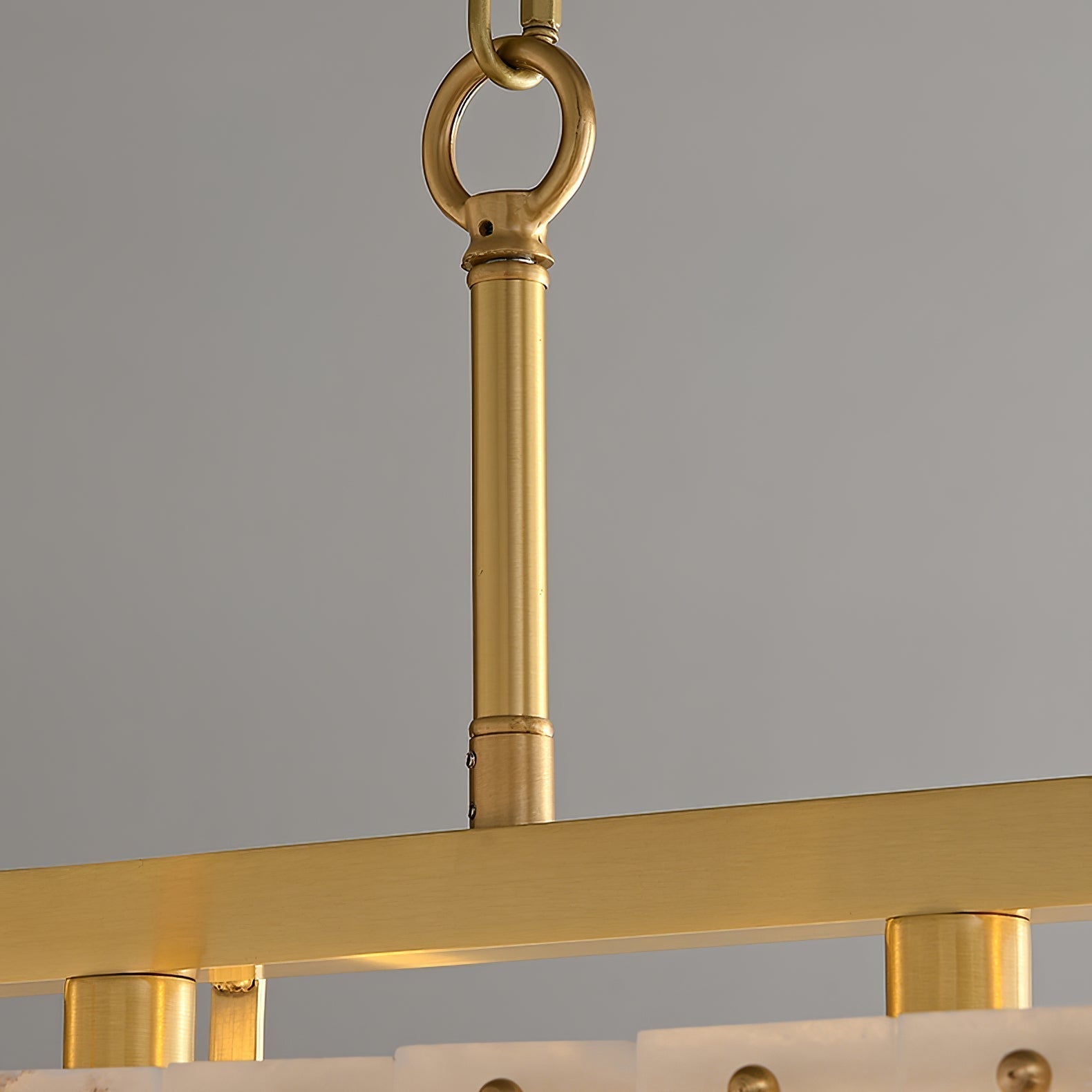 Nivivenne Rectangular Alabaster Pendant Light