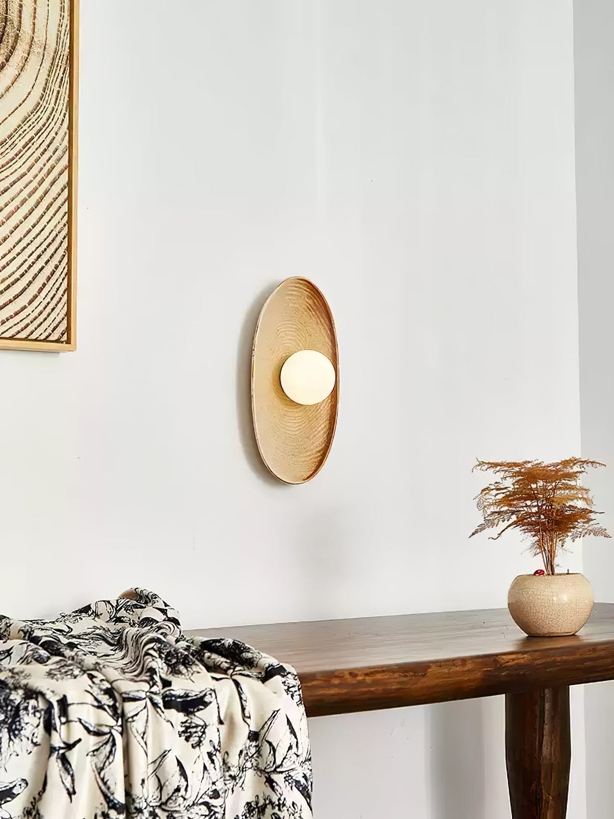 Marisella Rustic Marble Wall Lamp