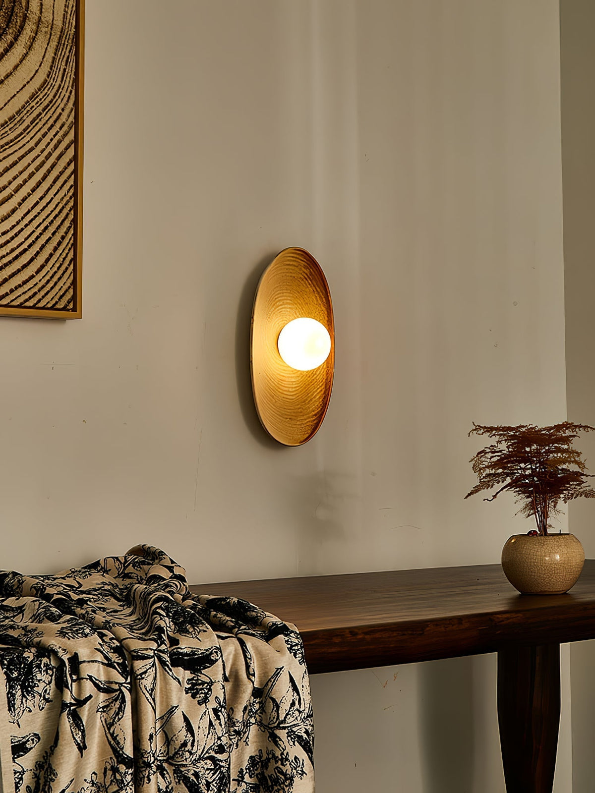 Marisella Rustic Marble Wall Lamp