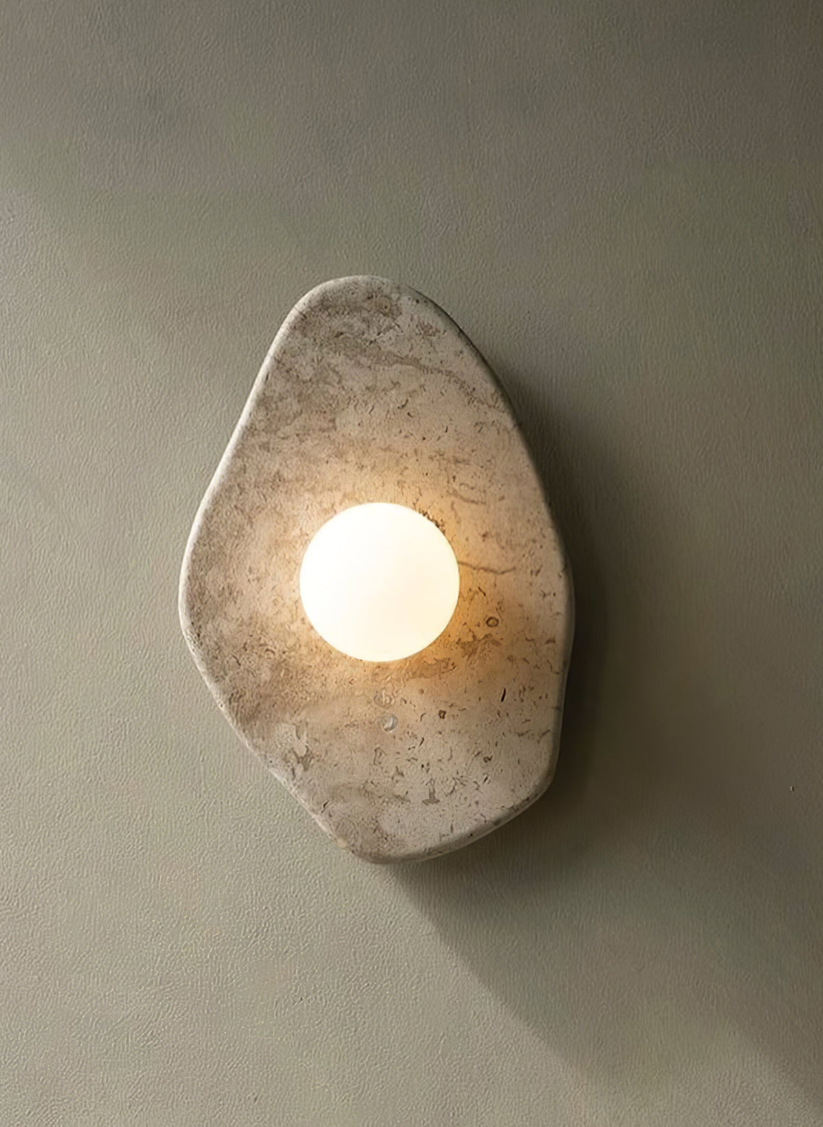 Pebble Rustic Marble Wall Light