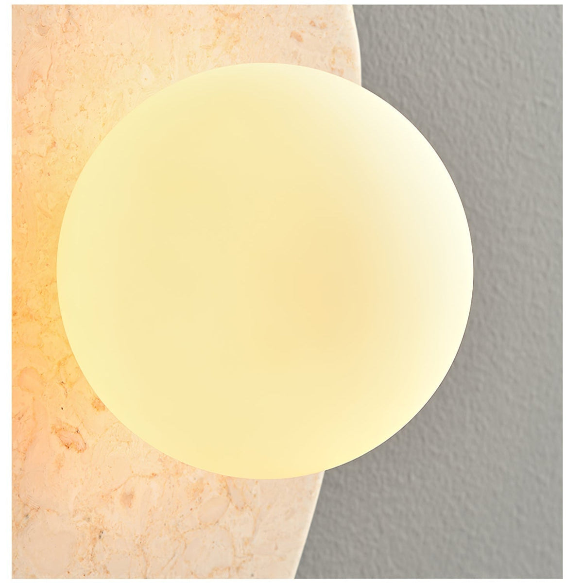 Pebble Rustic Marble Wall Light