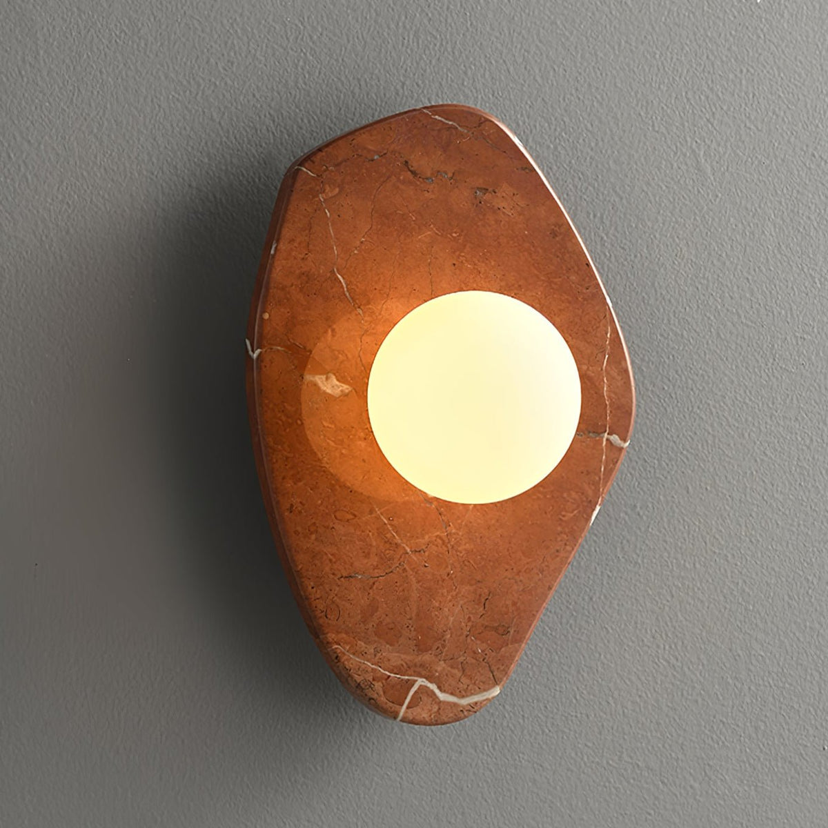 Pebble Rustic Marble Wall Light