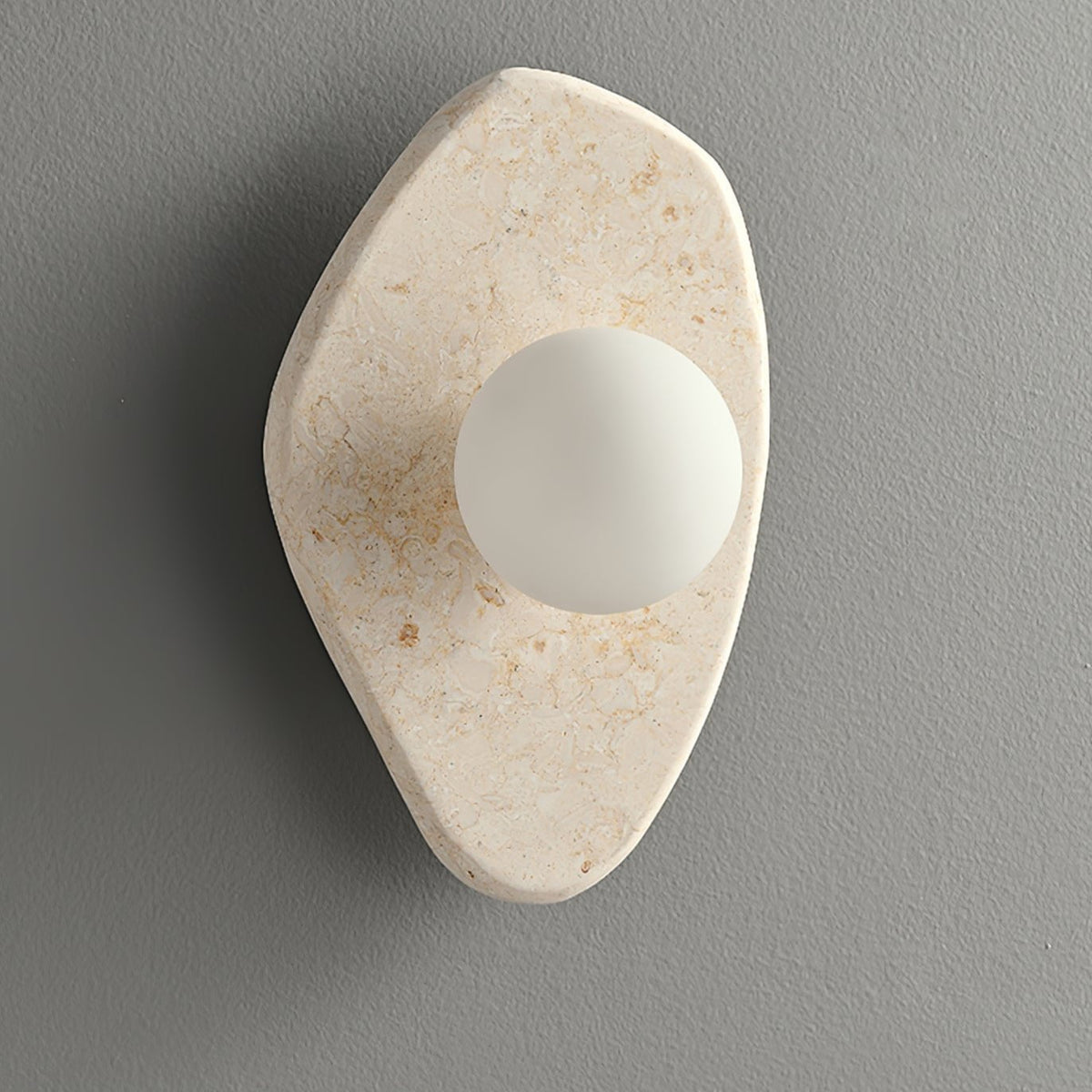 Pebble Rustic Marble Wall Light