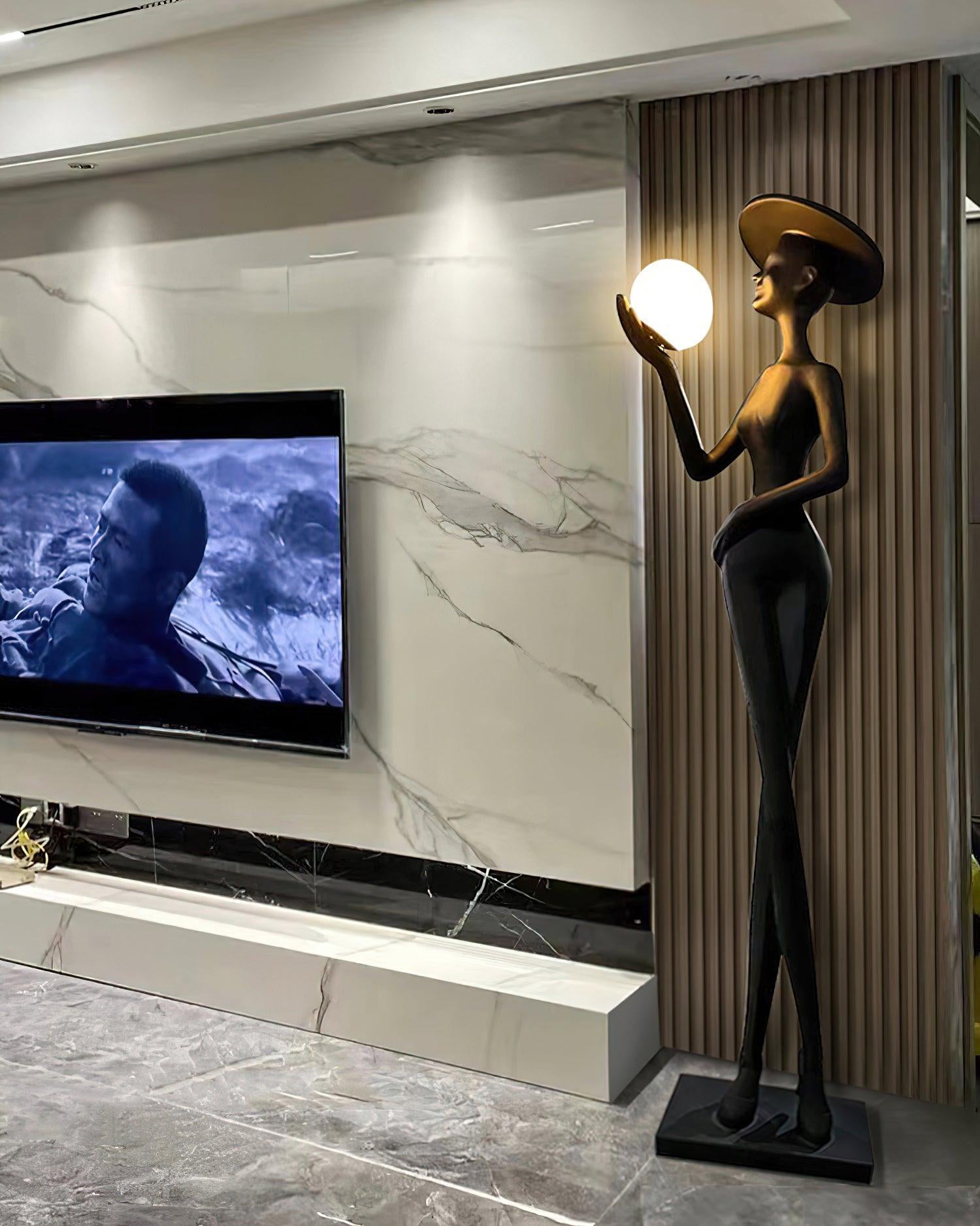 Zevinen Elegant Black Floor Lamp