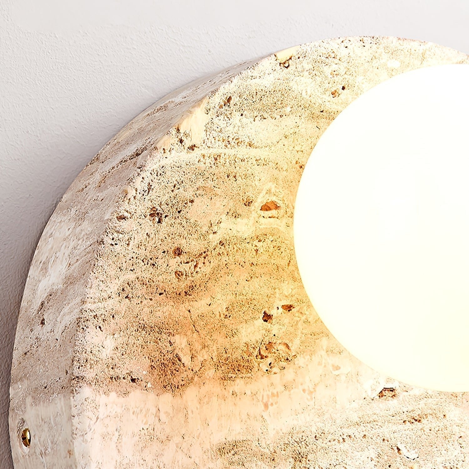 Kivros Travertine Sconce