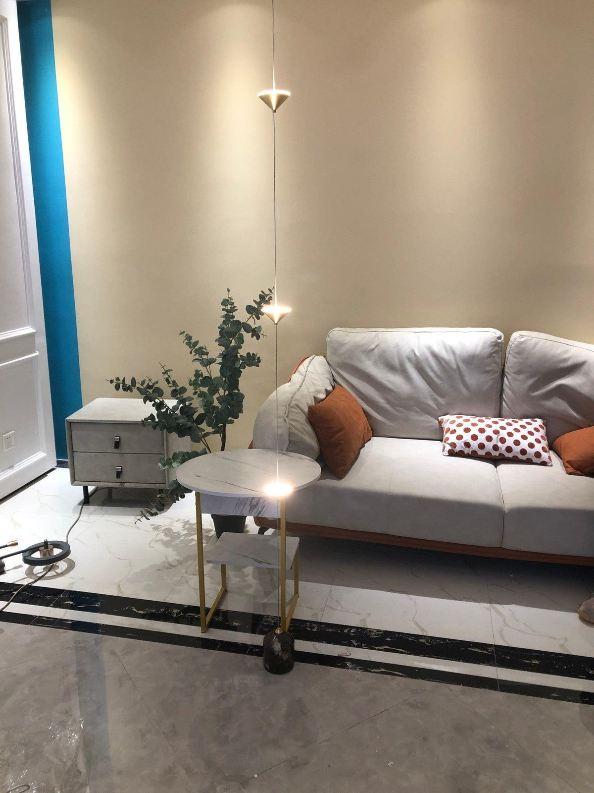 Oakhaven Marble Floor Lamp