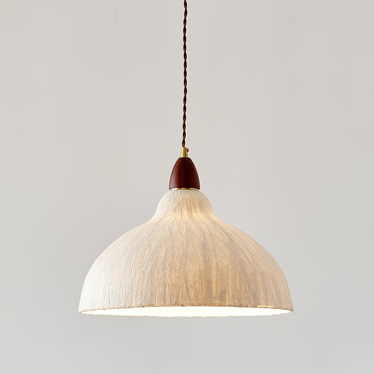 Locan Paper & Wood Pendant Lamp