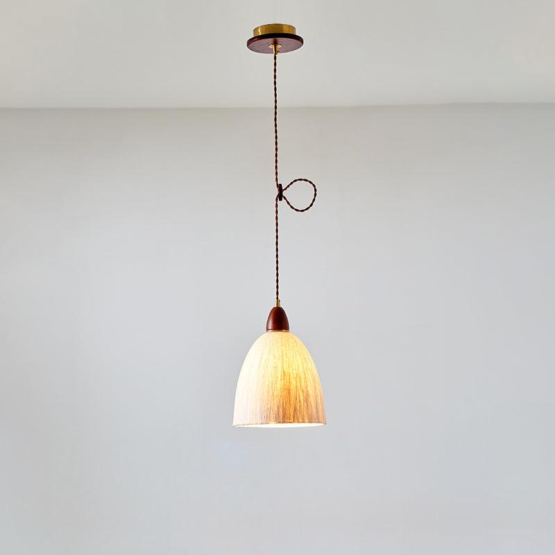 Locan Paper & Wood Pendant Lamp