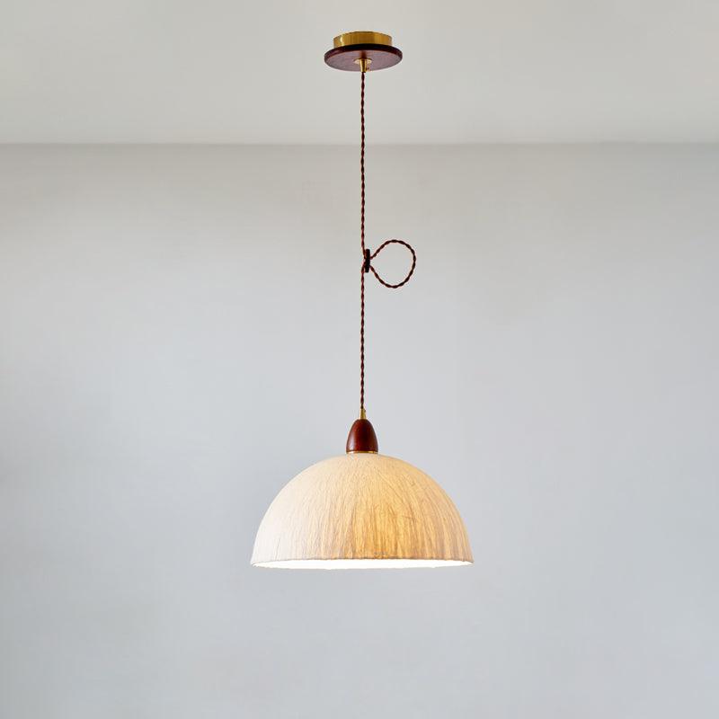 Locan Paper & Wood Pendant Lamp