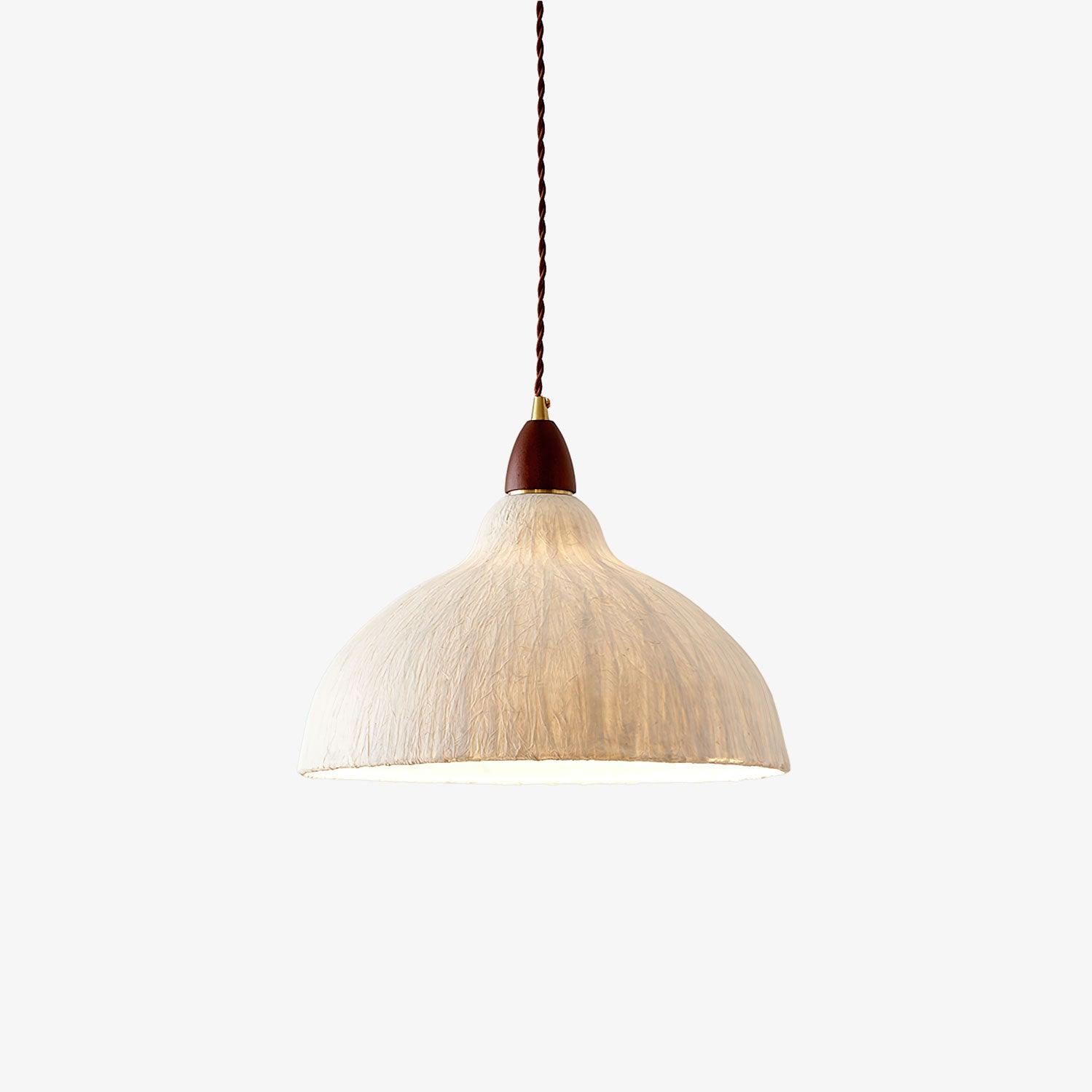 Locan Paper & Wood Pendant Lamp