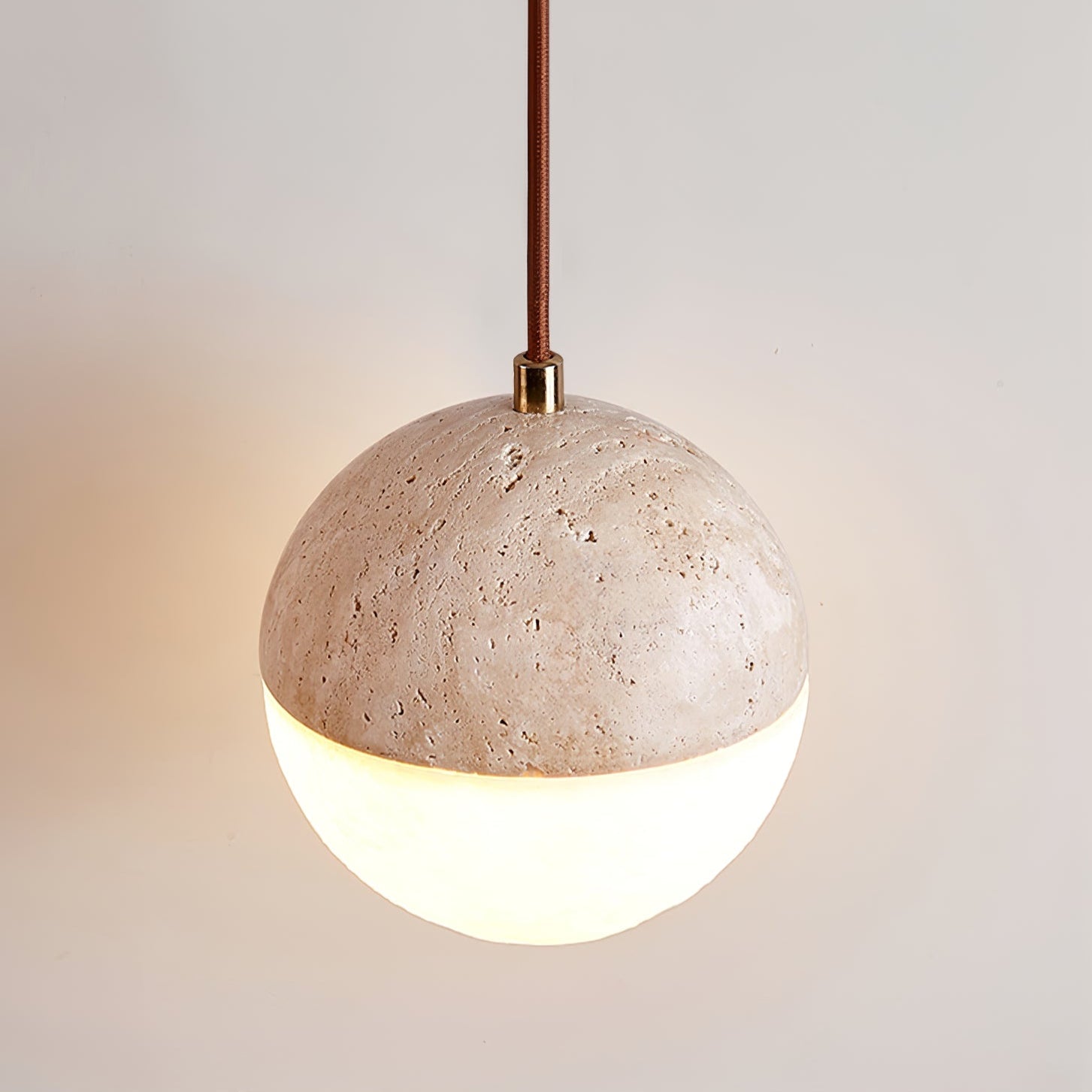 Soren Travertine Pendant Light - Neutral Decor