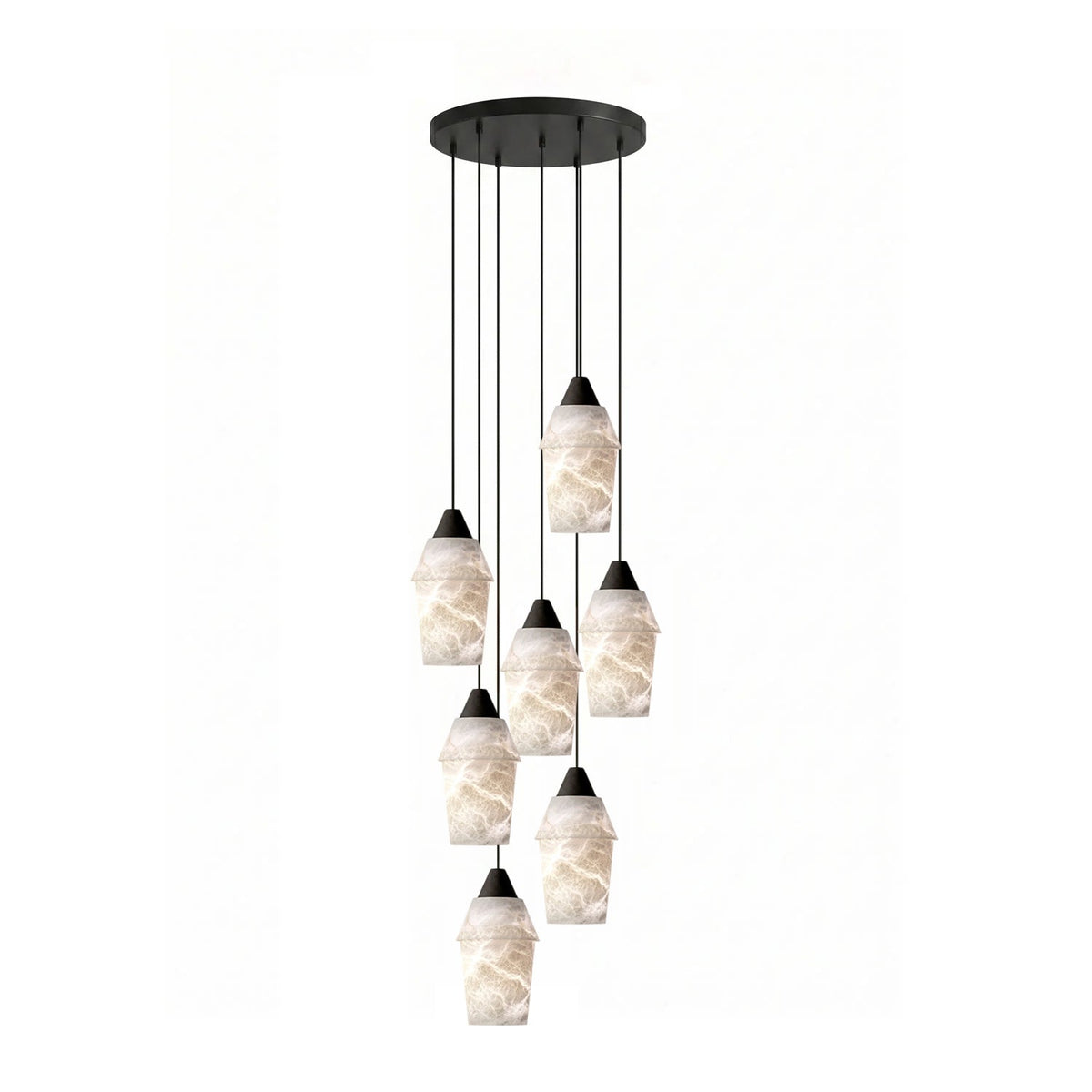 Cyranne Alabaster Cluster Chandelier