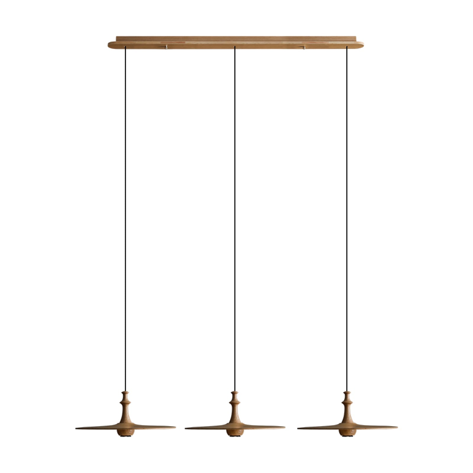 Syrinyra Sculptural Wood Disc Pendant Light