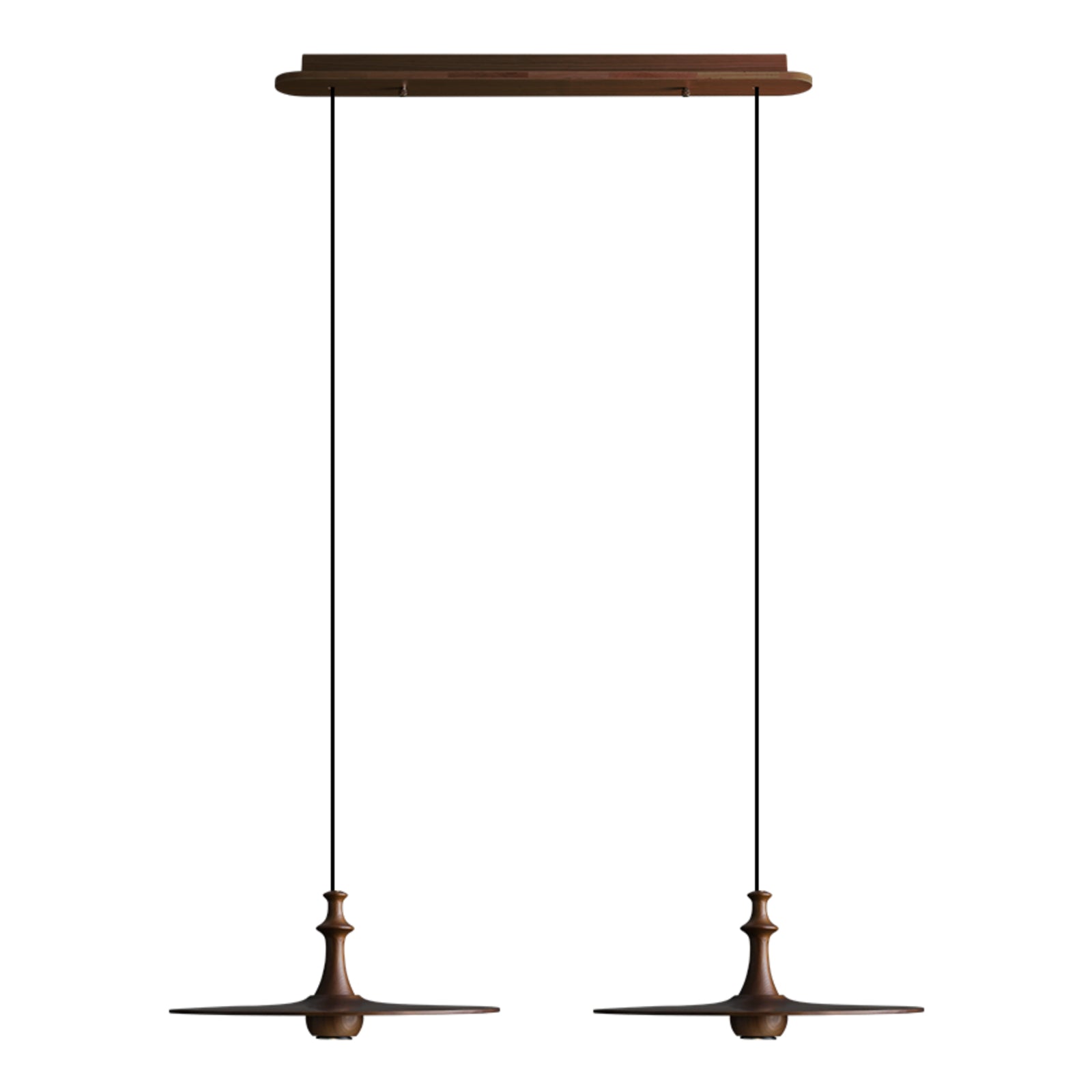 Syrinyra Sculptural Wood Disc Pendant Light