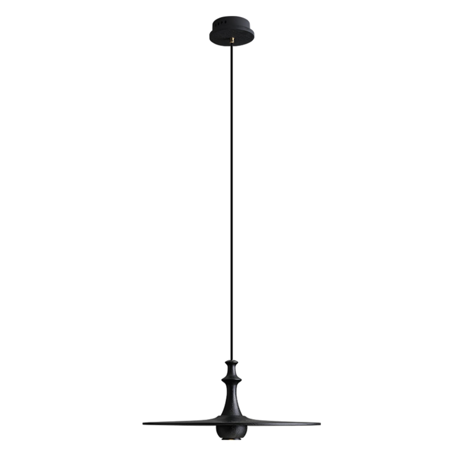 Syrinyra Sculptural Wood Disc Pendant Light