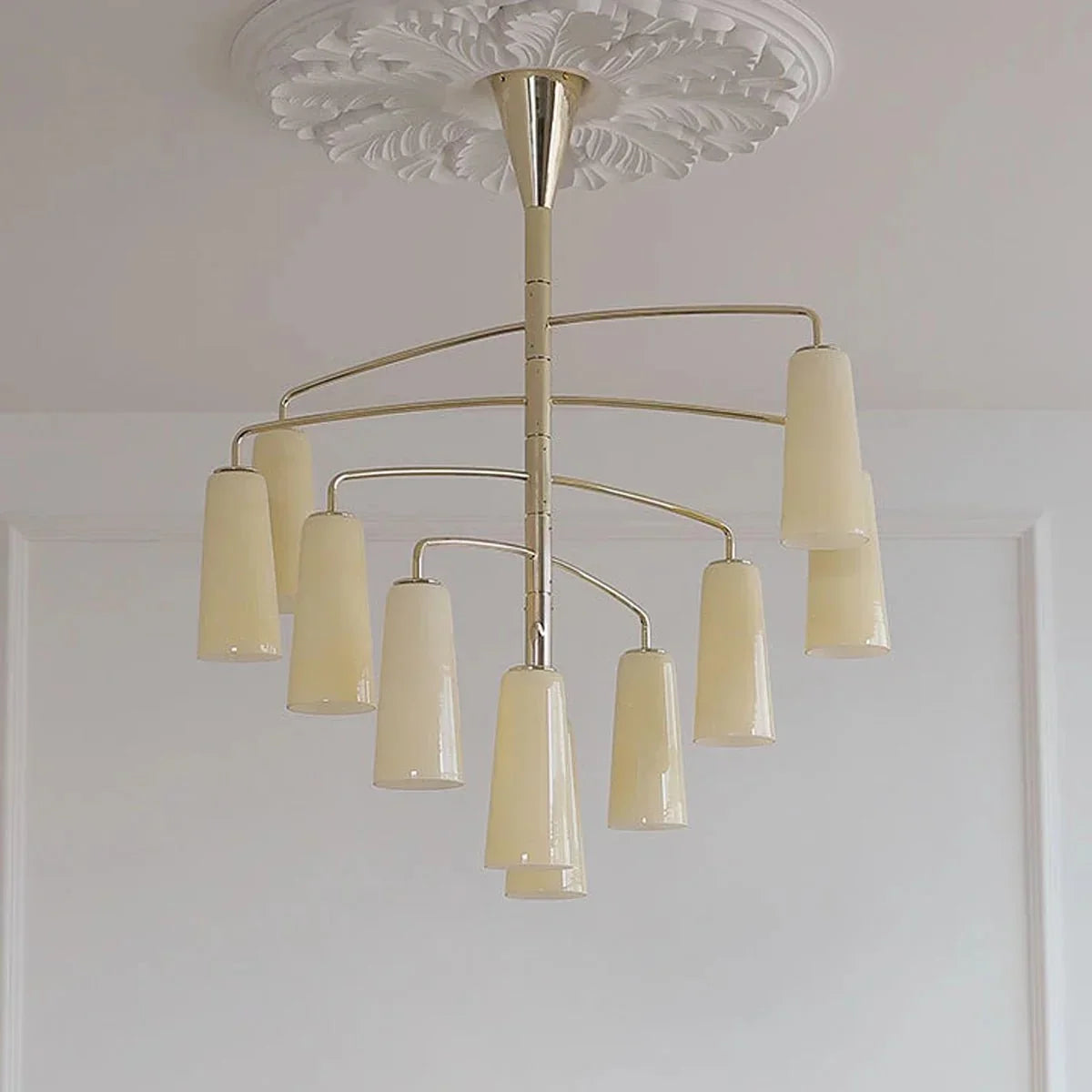 Spiral Tiered Chandelier