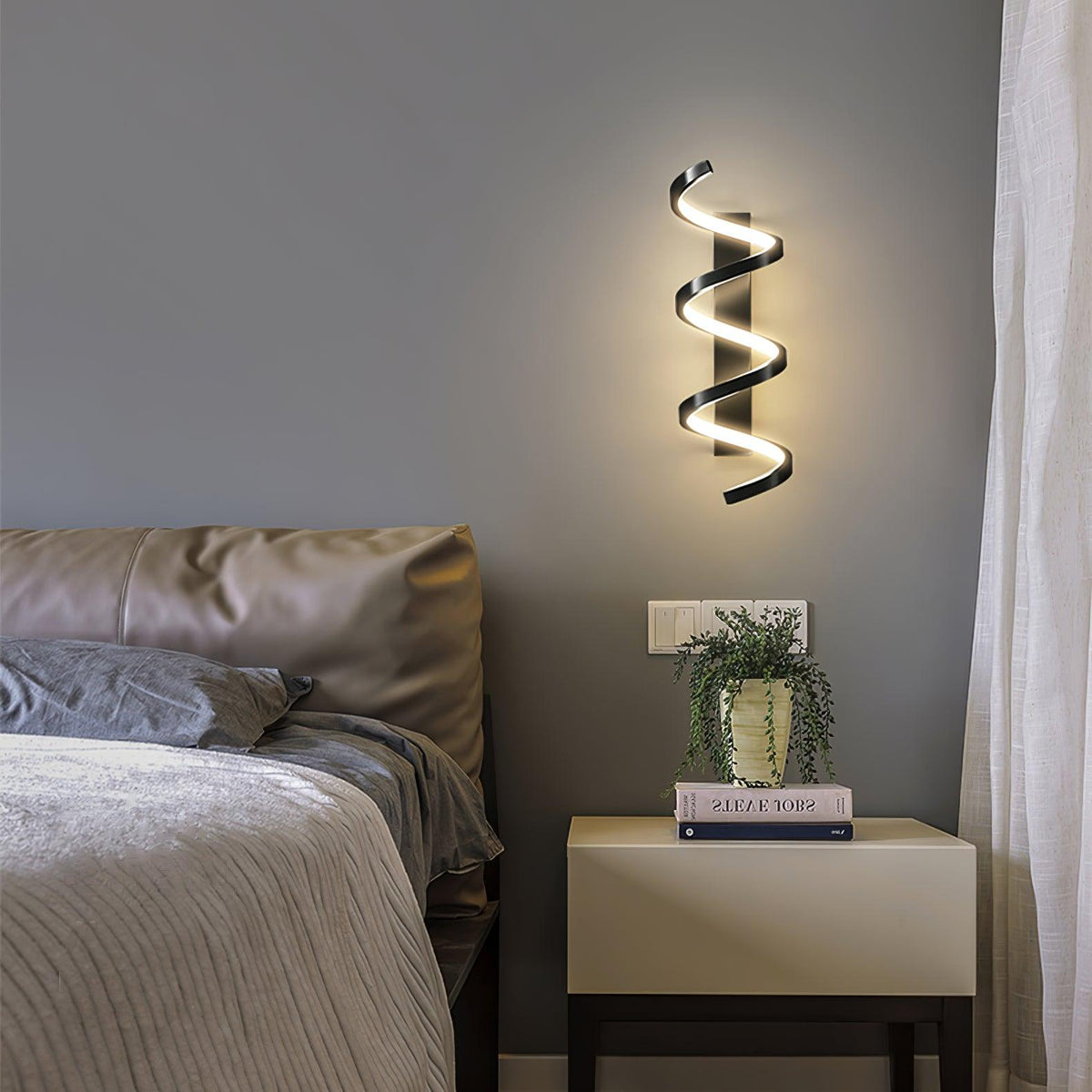 Asilion Nordic Art Spiral Wall Light