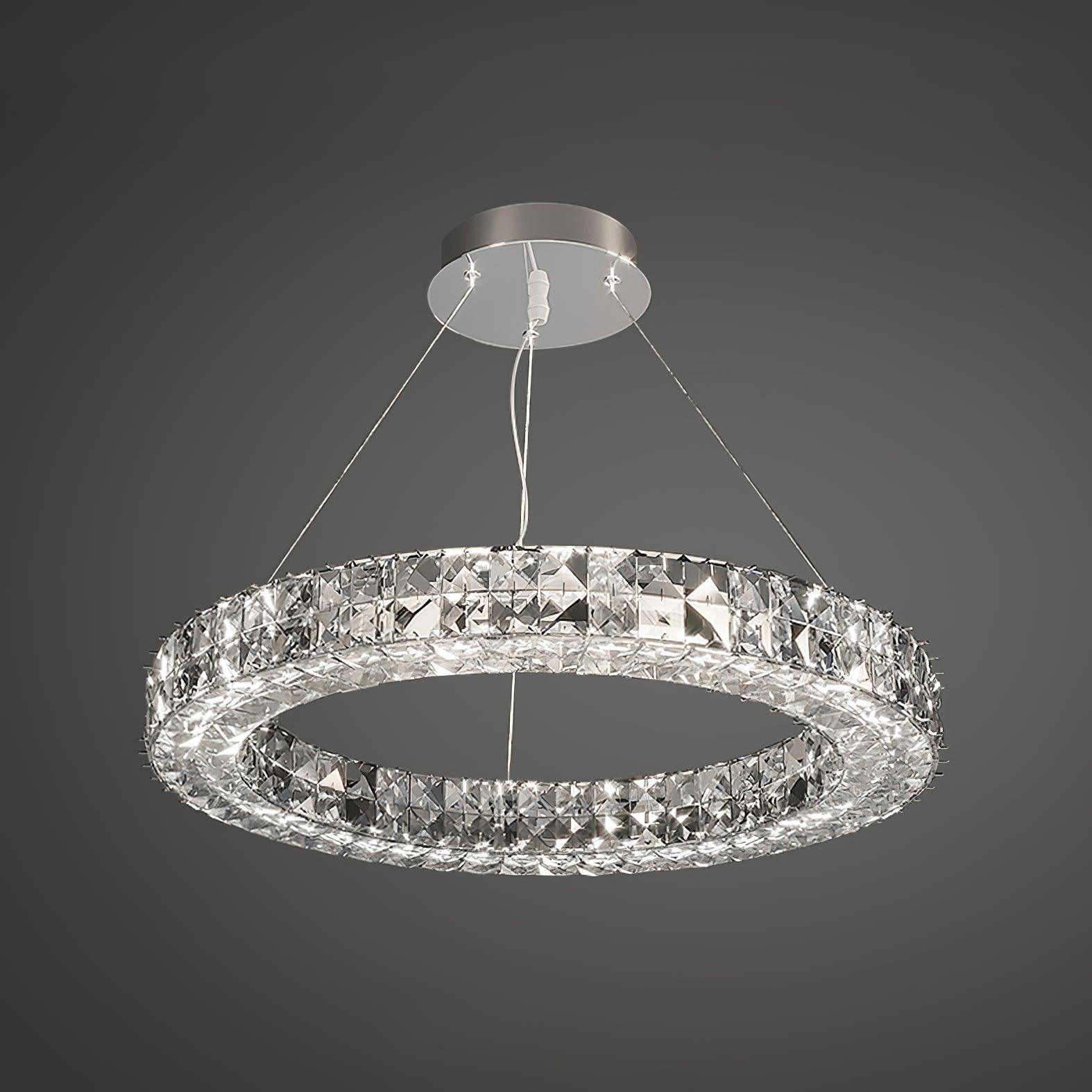 Luxerian Chandelier Crystal Ring Spiridon Luxe