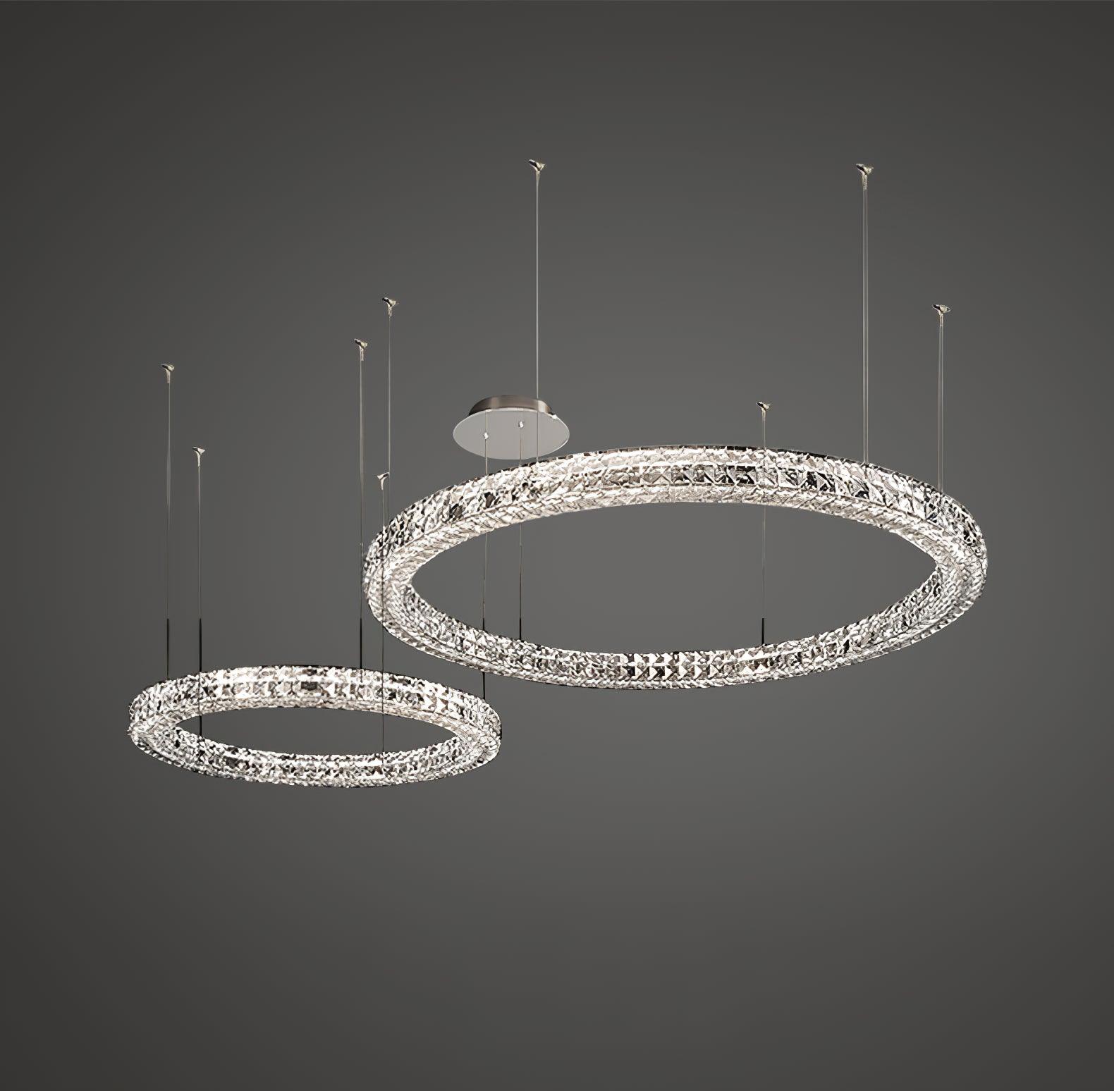 Luxerian Chandelier Crystal Ring Spiridon Luxe