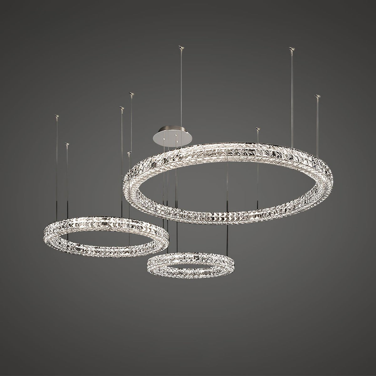Luxerian Chandelier Crystal Ring Spiridon Luxe