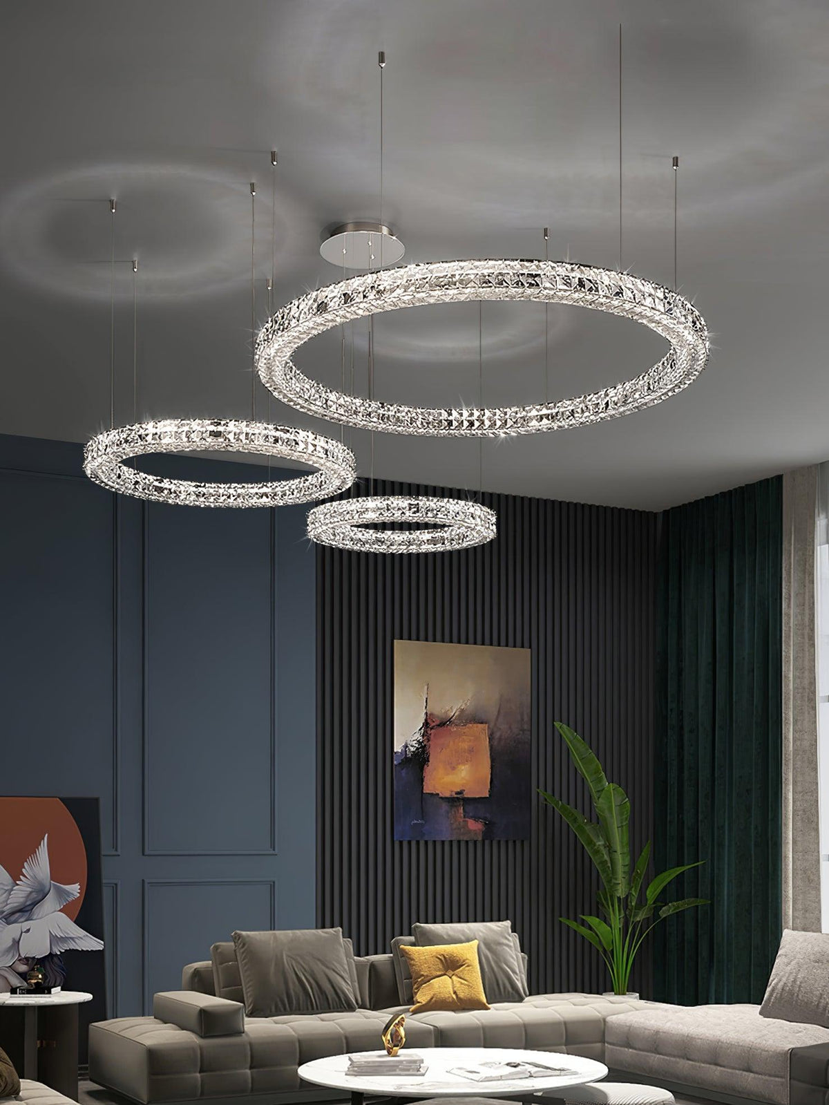 Luxerian Chandelier Crystal Ring Spiridon Luxe