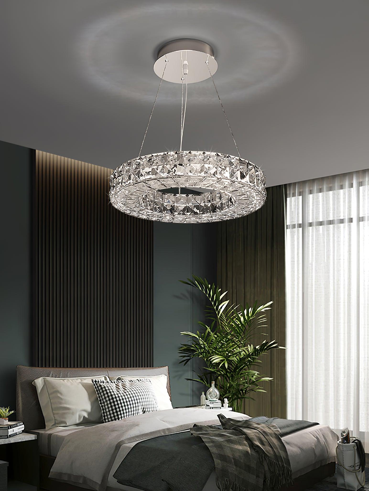 Luxerian Chandelier Crystal Ring Spiridon Luxe