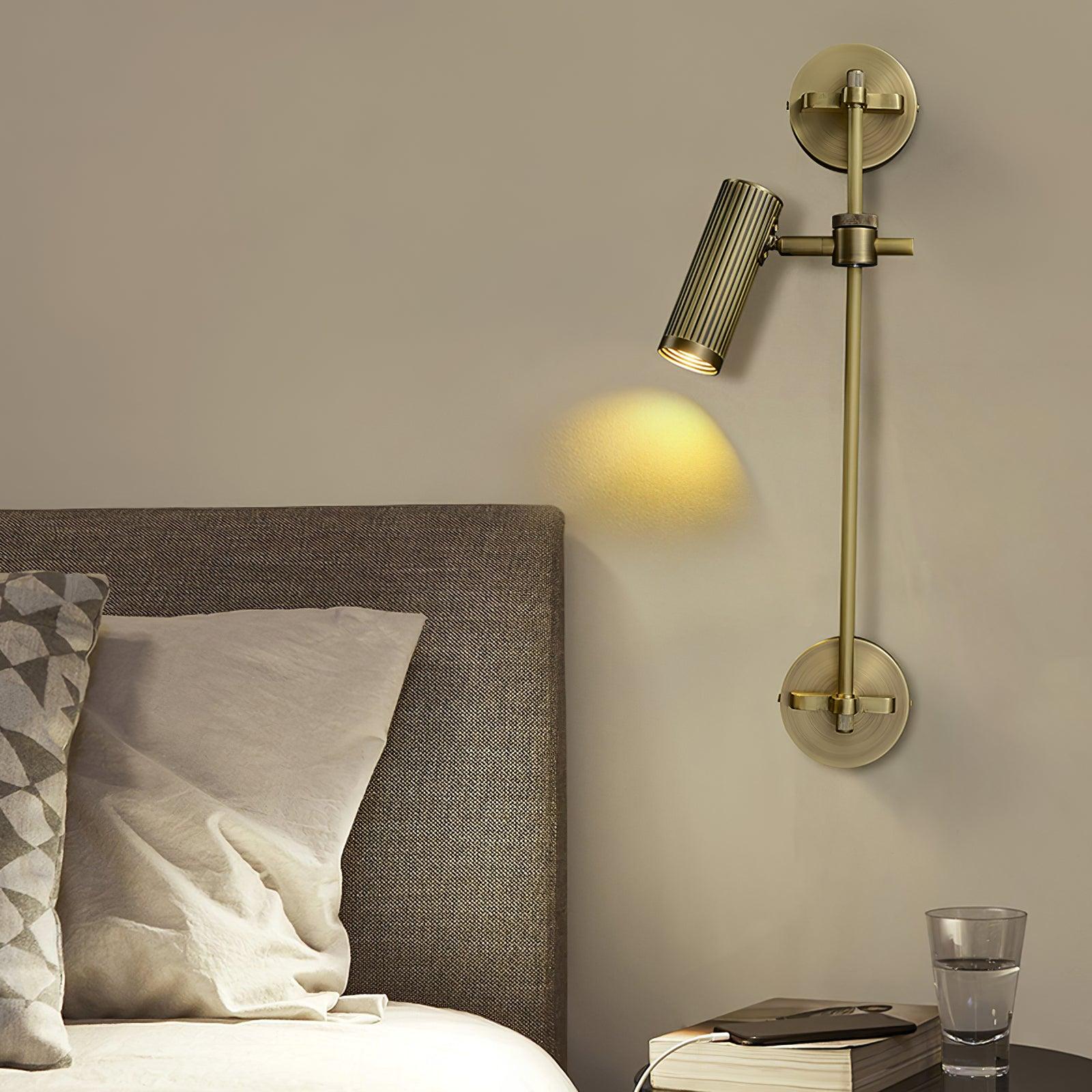 Kirixel Brass Industrial Wall Lamp