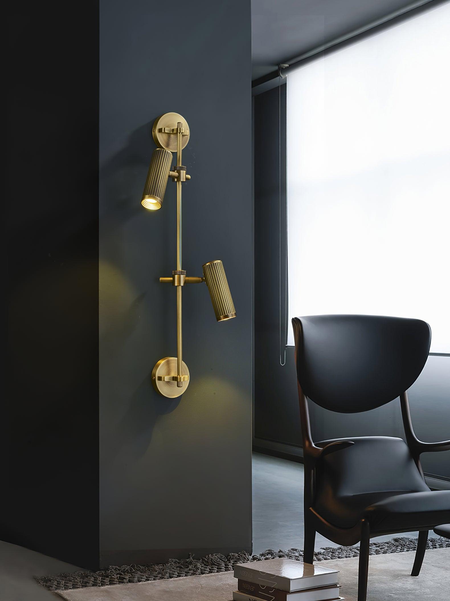 Kirixel Brass Industrial Wall Lamp
