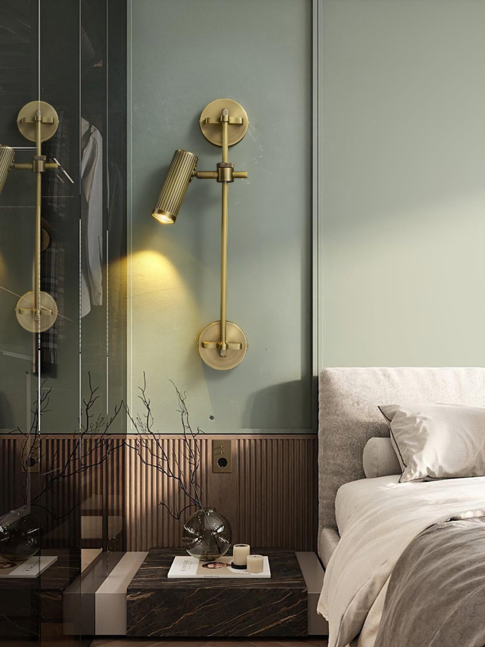 Kirixel Brass Industrial Wall Lamp