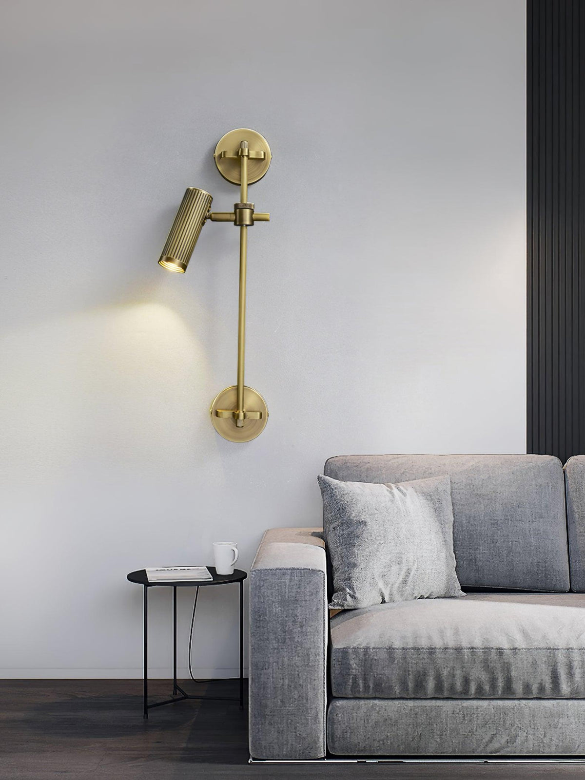 Kirixel Brass Industrial Wall Lamp