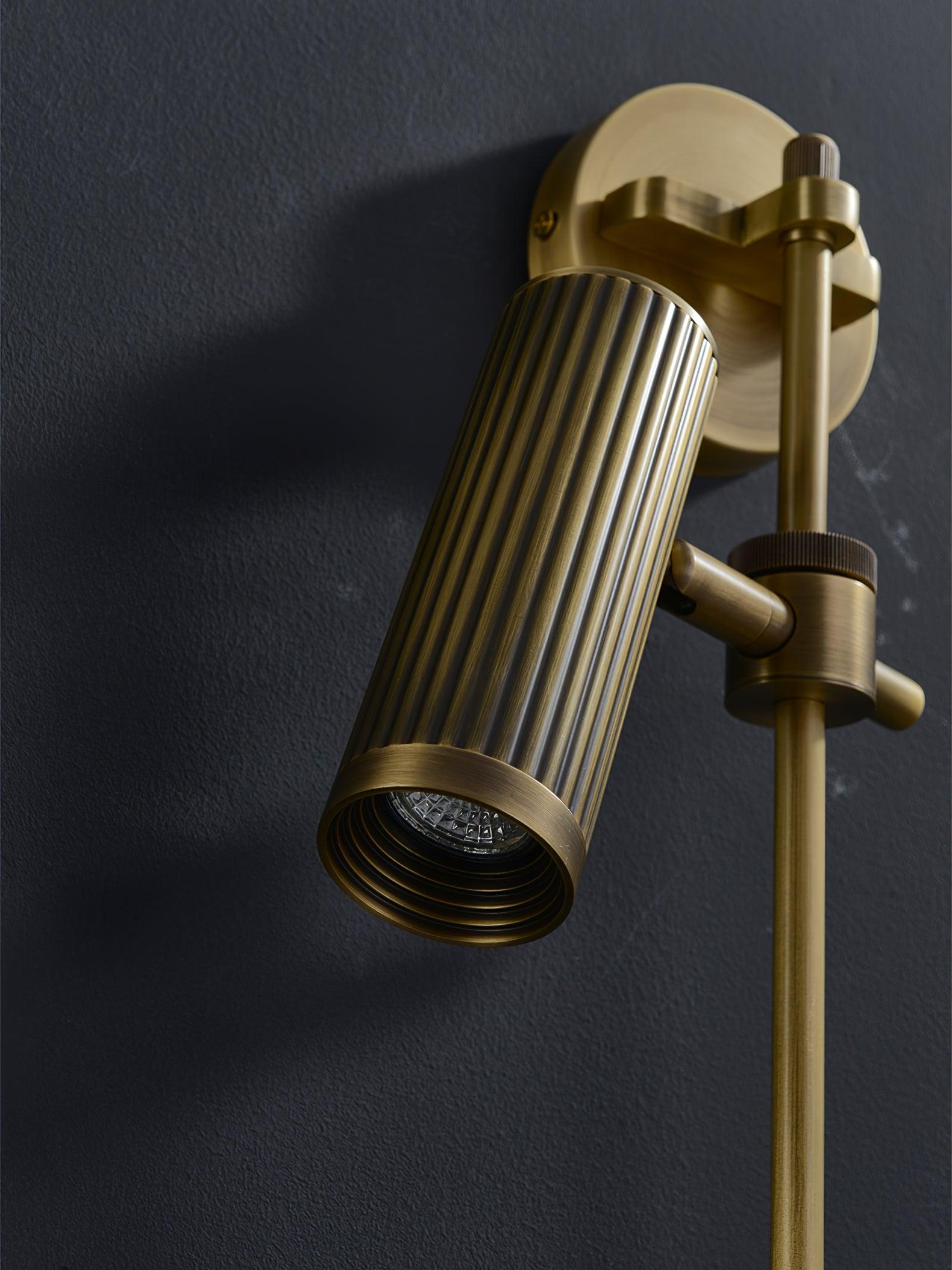 Kirixel Brass Industrial Wall Lamp
